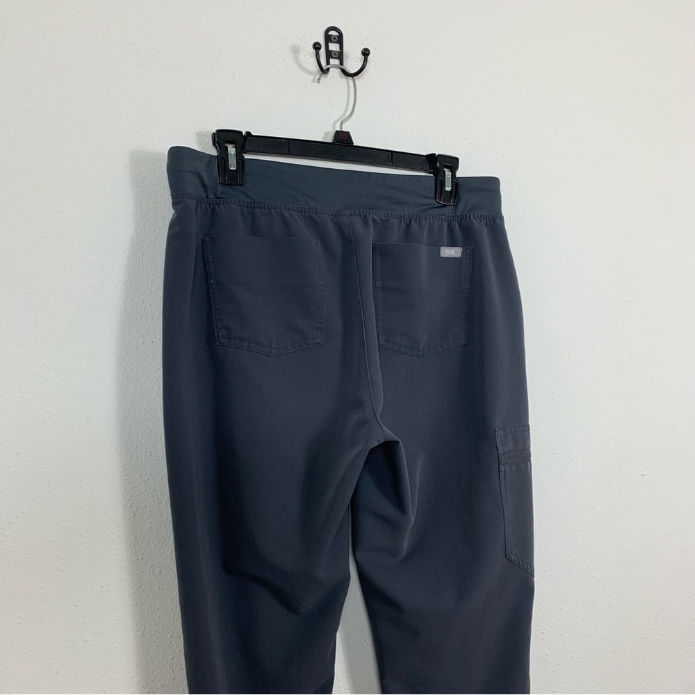 Figs Women's Slate Gray Track Joggers with Red Drawstring - Picture 6 of 10